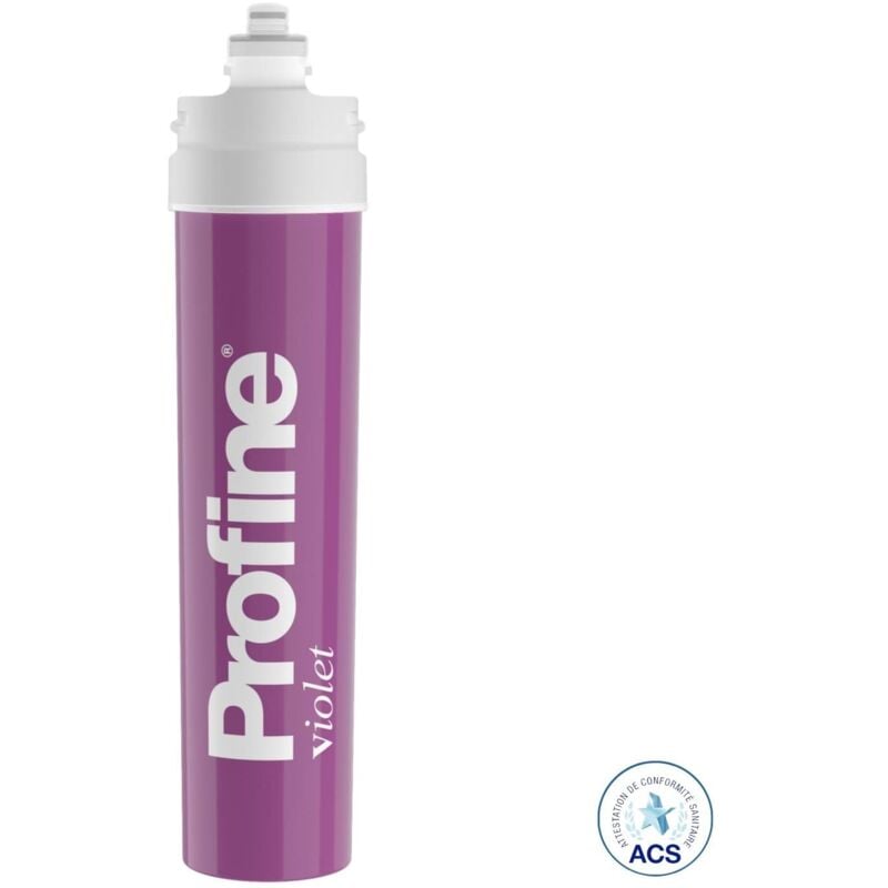 foto del prodotto filtro profine violet medium - filtro anticalcare + ioni d'argento al carbone attivo e sedimenti da 0,5 micron