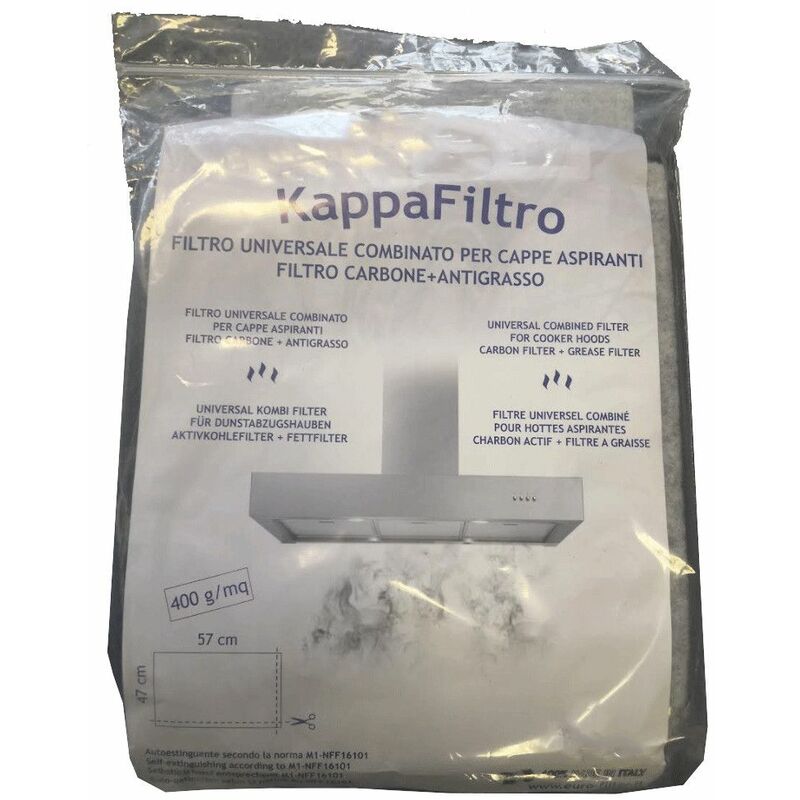 foto del prodotto filtro universale carbone attivo filtro per grasso 57x47cm cappa aspirante .toutes marques 4348654