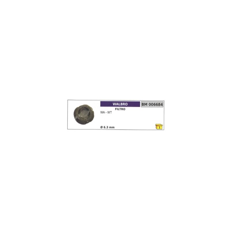 foto del prodotto filtro walbro motosega wa wt 6,3 mm 006684