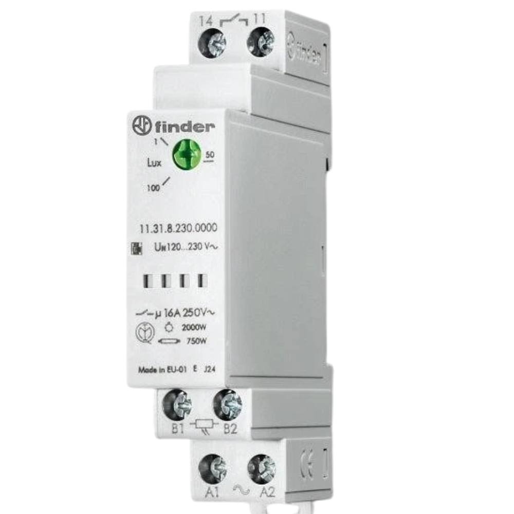 foto del prodotto finder 113182300000 relè crepuscolare 1no 16a per automazioni e impianti