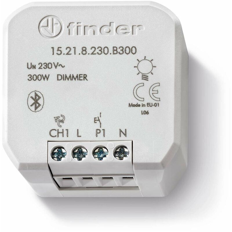 foto del prodotto finder 15.21.8.230.b300 dimmer elettronico bluetooth compat. ios e android yesly