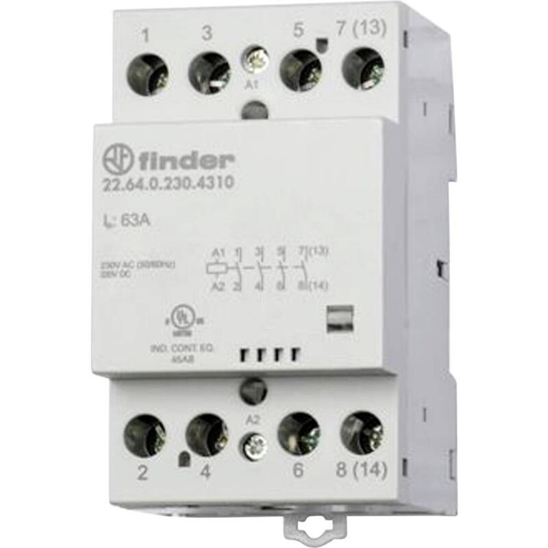 foto del prodotto finder 22.64.0.230.4610 contattore d installazione 2 nc, 2 na 440 v ac 1 pz.