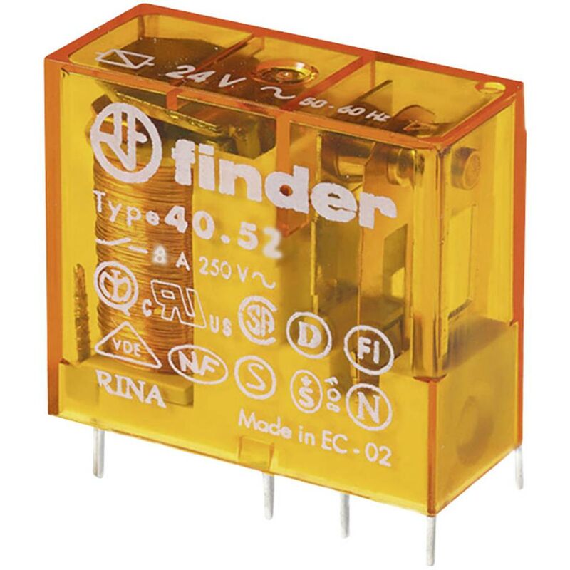 foto del prodotto finder 40.52.8.240.0000 rel per pcb 240 v ac 8 a 2 scambi 1 pz.