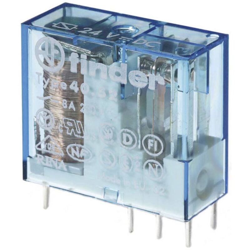 foto del prodotto finder 40.52.9.012.5000 rel per pcb 12 v dc 8 a 2 scambi 1 pz.