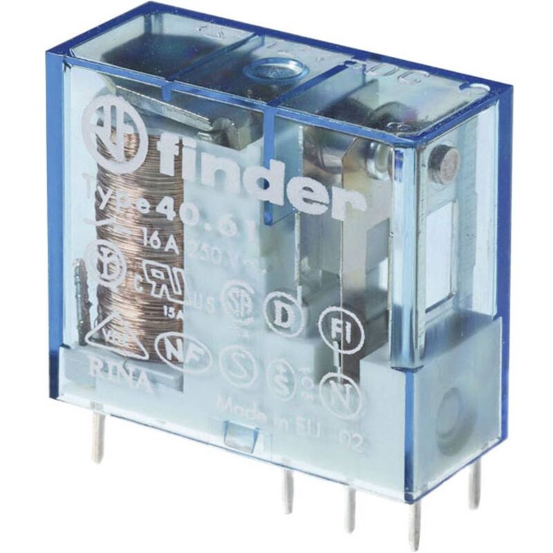 foto del prodotto finder 40.61.7.024.4300 rel per pcb 24 v dc 16 a 1 na 1 pz.