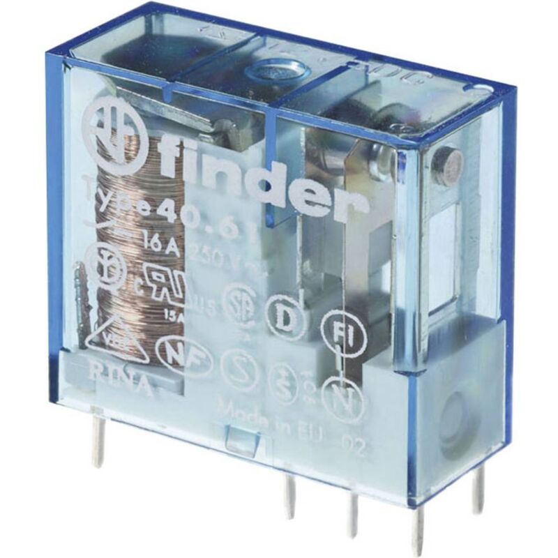foto del prodotto finder 40.61.9.024.4001 rel per pcb 24 v dc 16 a 1 scambio 1 pz.