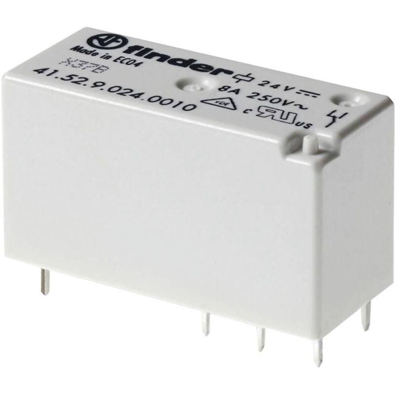 foto del prodotto finder 41.52.9.024.5011 rel per pcb 24 v dc 8 a 2 scambi 1 pz.