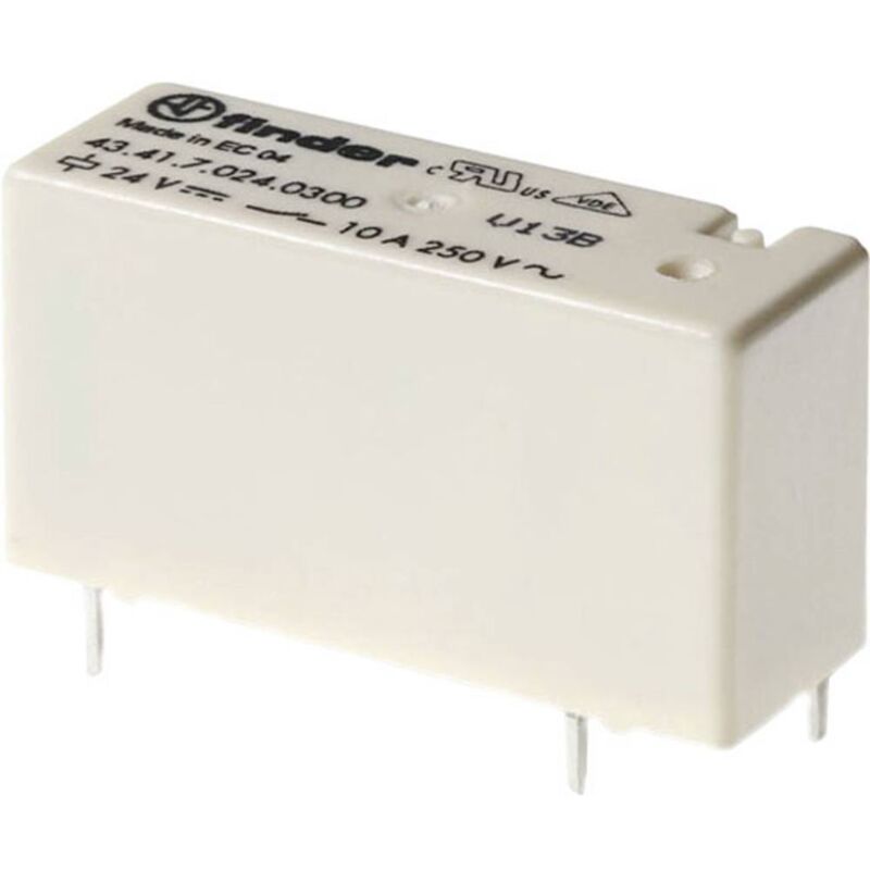 foto del prodotto finder 43.41.7.012.5001 rel per pcb 12 v dc 10 a 1 scambio 1 pz.