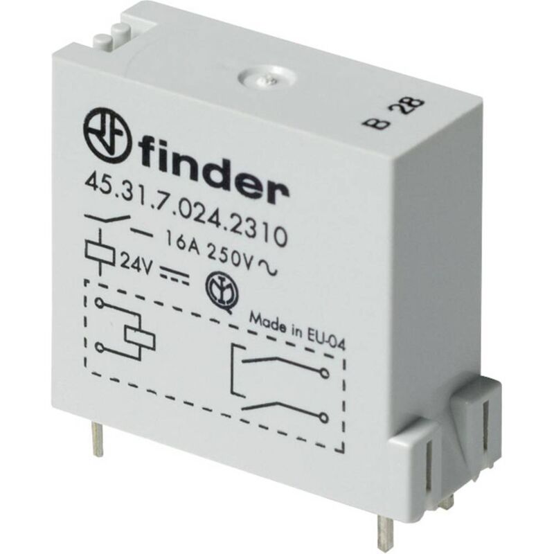 foto del prodotto finder 45.31.7.012.0310 rel per pcb 12 v dc 16 a 1 na 1 pz.