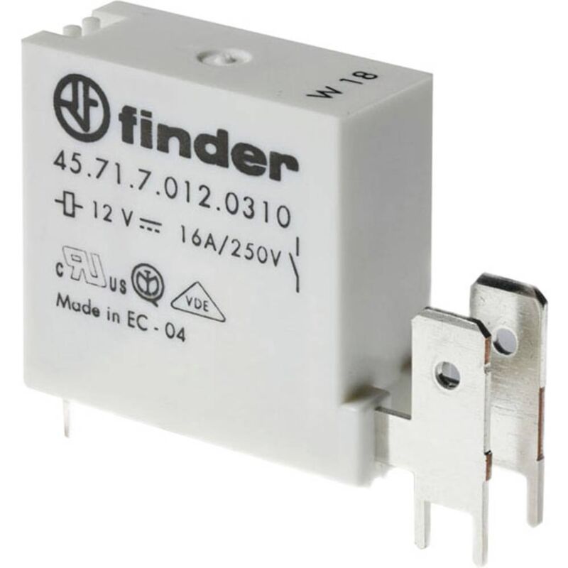foto del prodotto finder 45.71.7.024.1310 rel per pcb 24 v dc 16 a 1 na 1 pz.