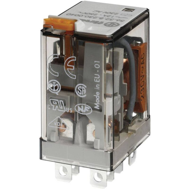 foto del prodotto finder 56.32.9.060.0040 rel ad innesto 60 v dc 12 a 2 scambi 1 pz.