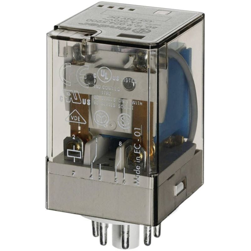 foto del prodotto finder 60.12.9.012.0040 rel ad innesto 12 v dc 10 a 2 scambi 1 pz.