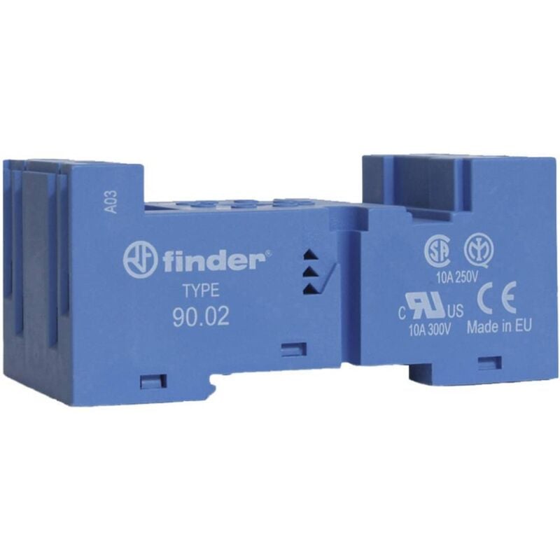 foto del prodotto finder 90.02 zoccolo per rel adatto per serie rel finder serie 60 finder 60.12 1 pz.