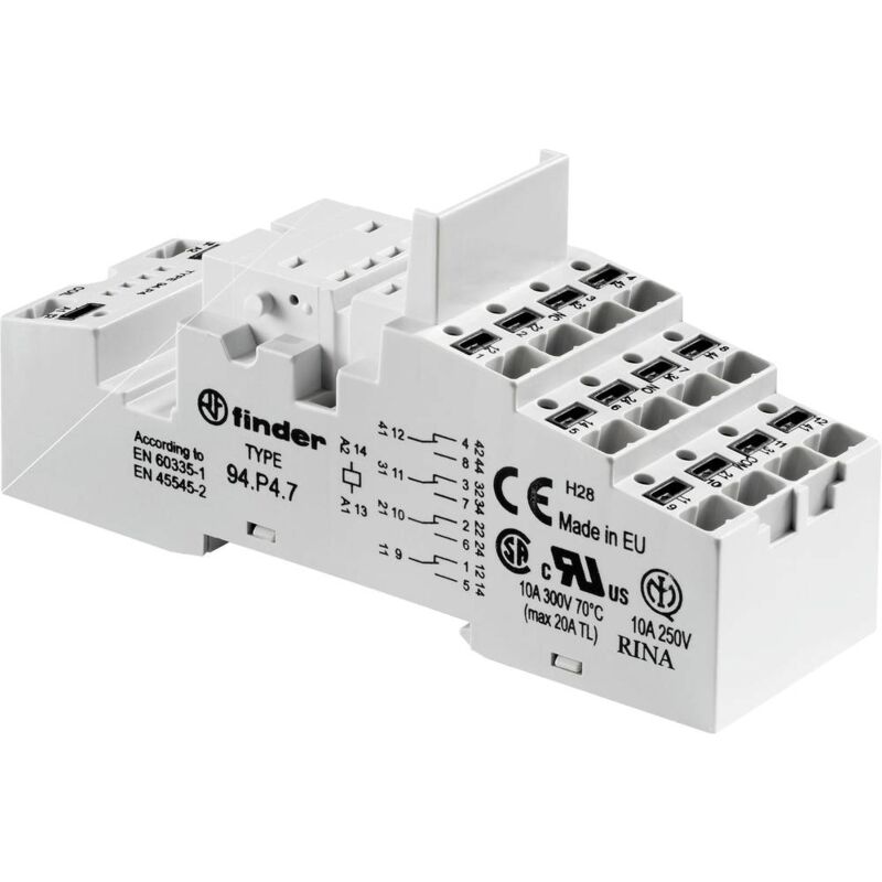 foto del prodotto finder 94.p4.7 zoccolo per rel l x l x a 46 x 31 x 95.5 mm 1 pz.
