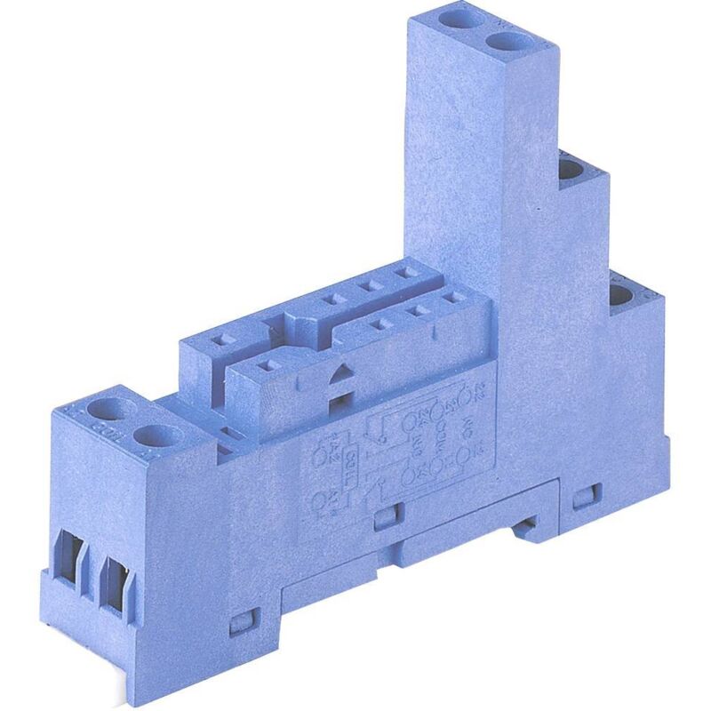 foto del prodotto finder 95.75 zoccolo per rel finder 40.52, finder 40.61, finder 44.52, finder 44.62 l x l x a 73.1 x 15.5 x 54 mm 1