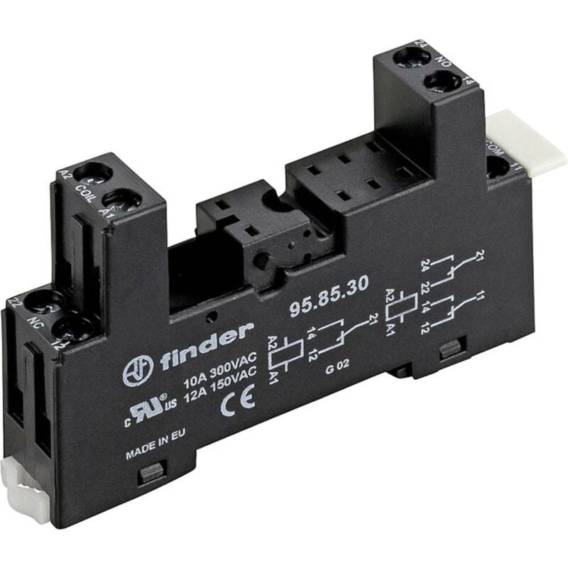 foto del prodotto finder 95.85.30 zoccolo per rel 40.51 40.52 40.62 l x l x a 81.9 x 15.5 x 46.8 mm 1 pz.