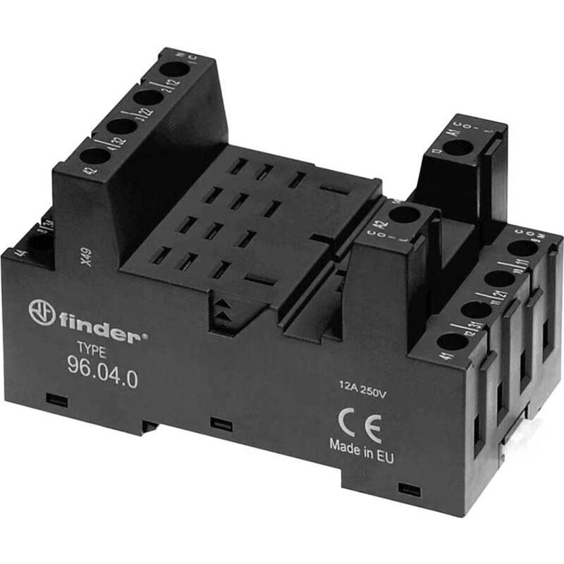 foto del prodotto finder 96.04.0 zoccolo per rel l x l x a 48.2 x 43.4 x 82.5 mm 1 pz.