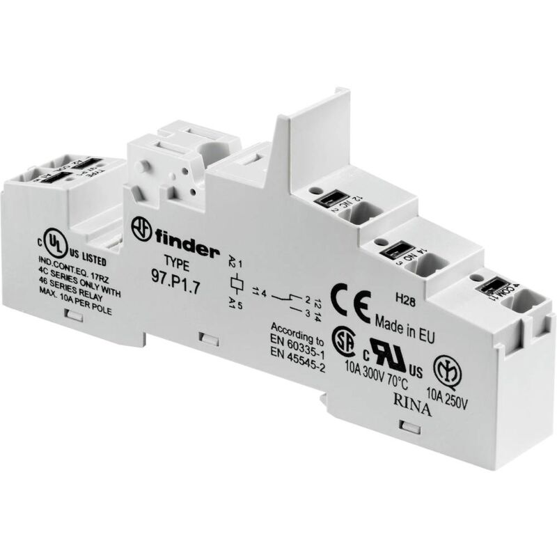 foto del prodotto finder 97.p2.7 zoccolo per rel l x l x a 42.4 x 15.8 x 95.5 mm 1 pz.