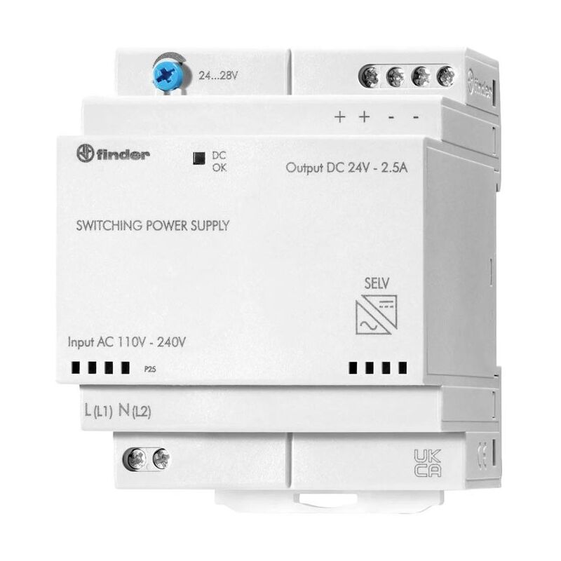 foto del prodotto finder alimentatore switching 24 28vdc 2.8a 60w 786012302402