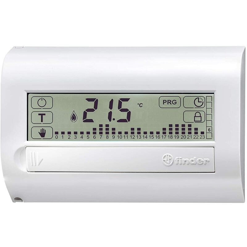 foto del prodotto finder cronotermostato touch basic da parete bianco 1c.71.9.003.0007