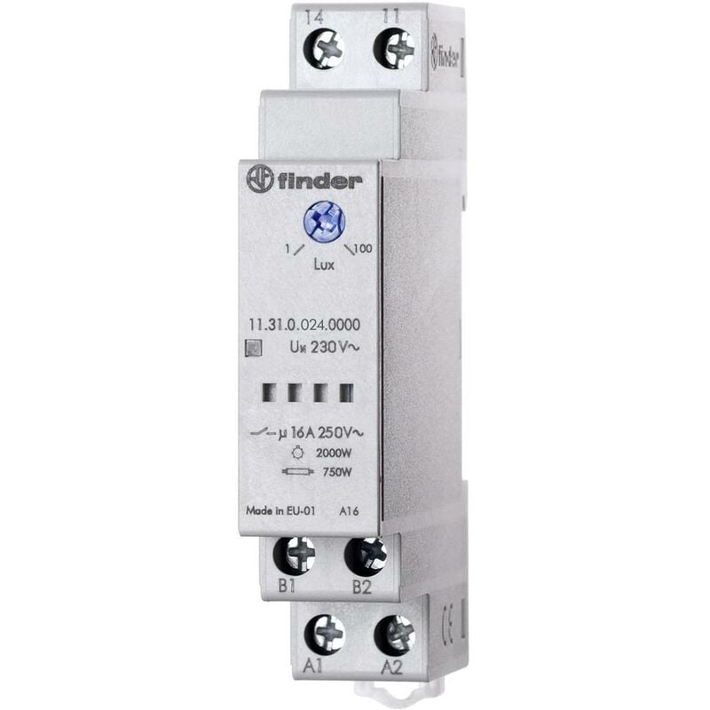 foto del prodotto finder interruttore crepuscolare 1 pz. 11.31.0.024.0000 tensione di funzionamento 12 v, 24 v sensibilit alla luce 1,