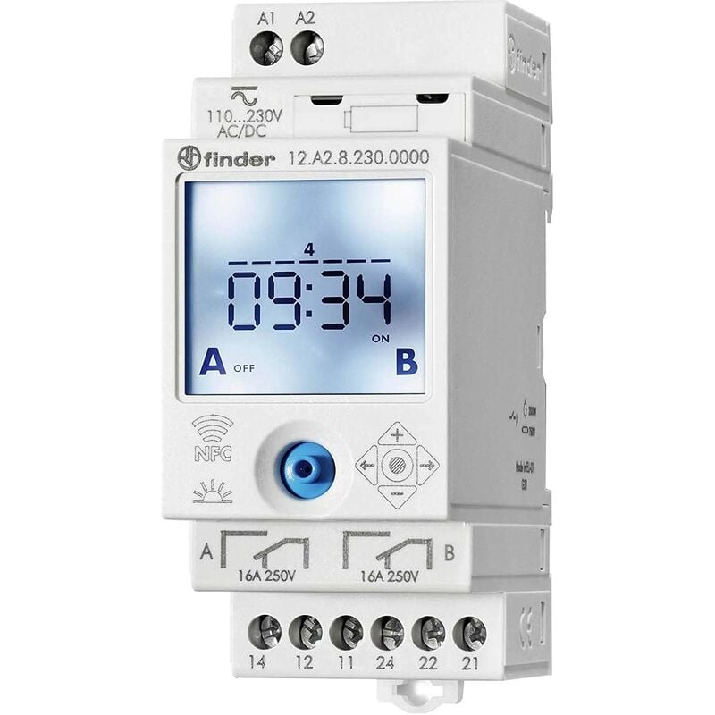 foto del prodotto finder interruttore orario astronomico settimanale nfc 1 scambio 16a 12.a2