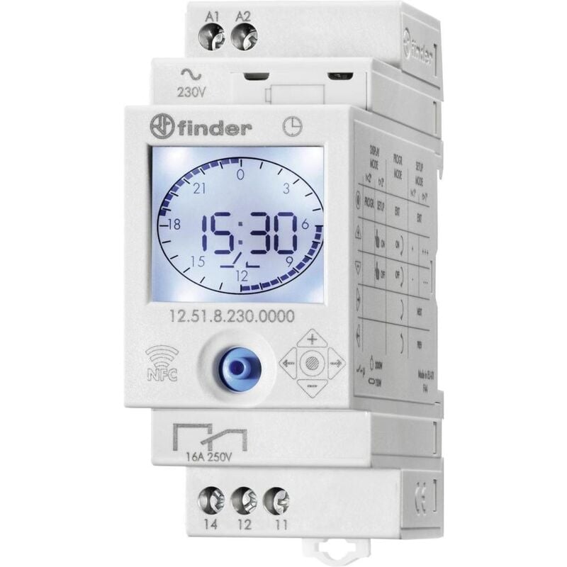 foto del prodotto finder interruttore orario digitale nfc 1 contatto 12.51.8.230