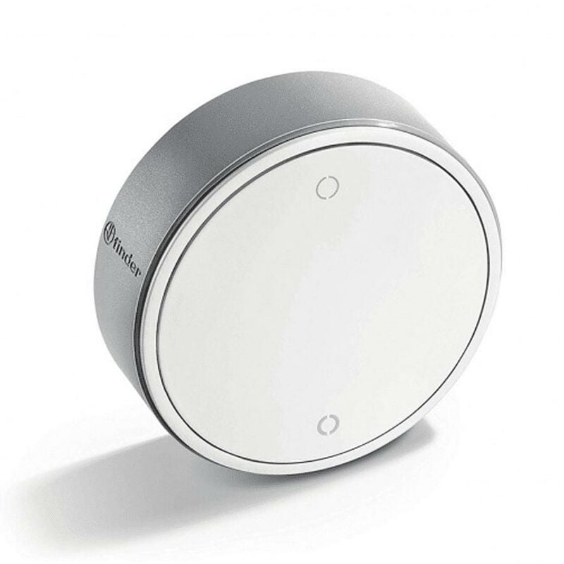 foto del prodotto finder pulsante wireless 2 canali per sistemi domotici beyon yesli, colore bianco, fin 1y13b10