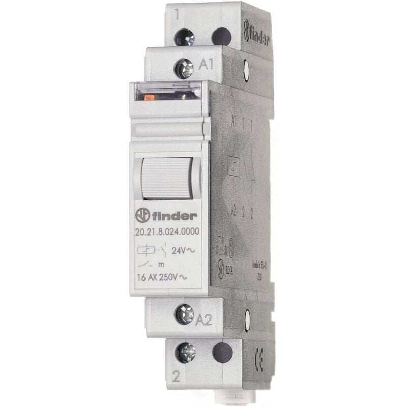 foto del prodotto finder rel a impulso guida din 20.21.8.012.4000 1 na 12 v ac 16 a 4000 va 1 pz.