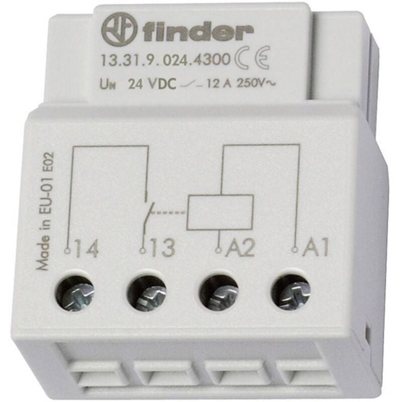 foto del prodotto finder rel di commutazione incasso 13.31.9.024.4300 1 na 24 v dc 12 a 1 pz.