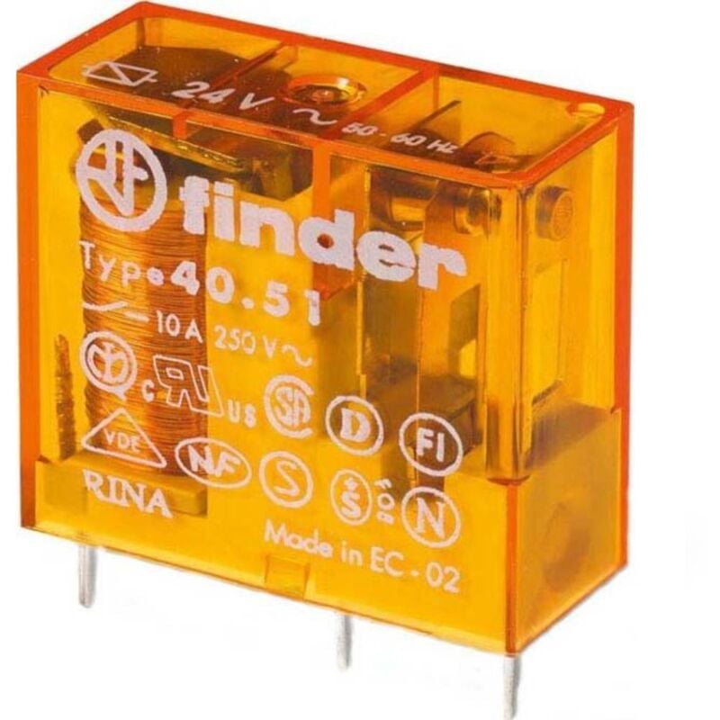 foto del prodotto finder rel di potenza, 12 vac, spdt, 12 a, foro passante tht , serie 40.51 40.51.8.012.0000