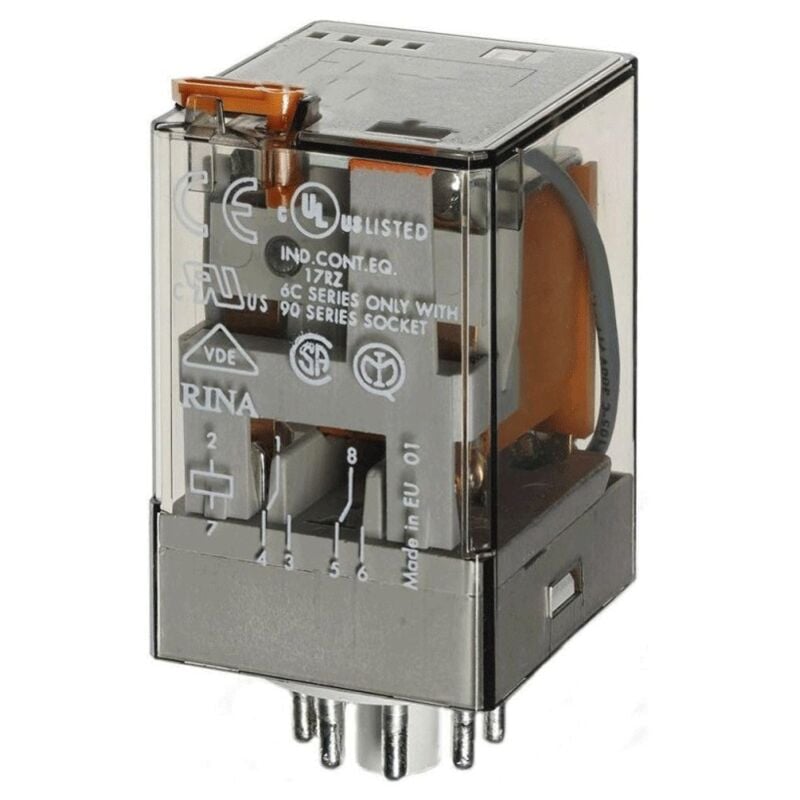 foto del prodotto finder rel undecal ad innesto 3 scambi 10a 24vac 601380240040