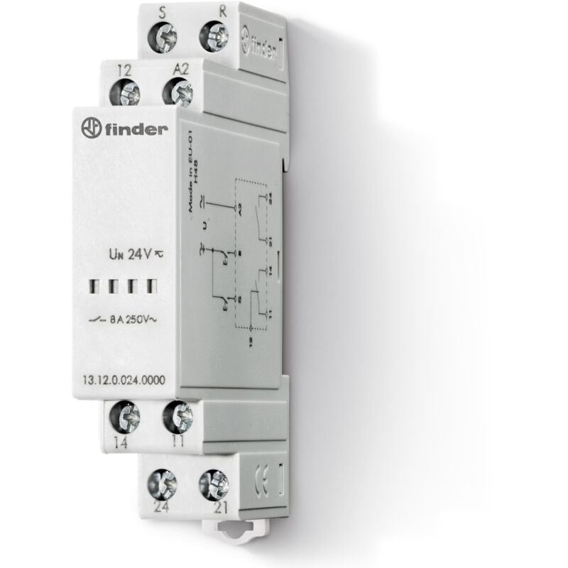 foto del prodotto finder - rele' elettronico ad impulsi e monostabile di chiamata/reset din x chiamata bagni 131200240000