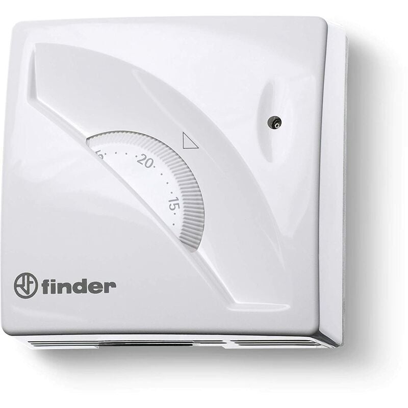 foto del prodotto finder termostato ambientale meccanico 1 scambio a rotella bianco 1t.01.0