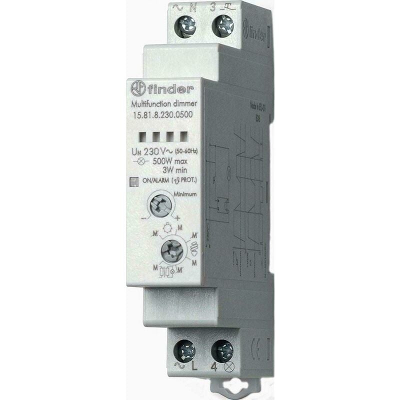 foto del prodotto finder varialuce modulare montaggio su guida 35 mm 500 w 230 v 158182300500
