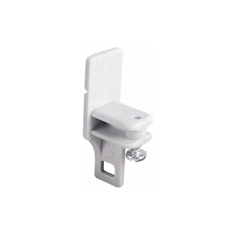 foto del prodotto fine corsa per binario in alluminio bianco scatola da 50 unit 