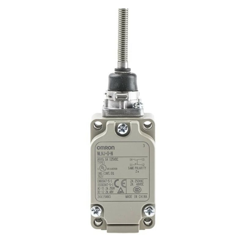 foto del prodotto finecorsa a scatto e asta a molla 2no 2nc 500v 10a ip67 omron wlnj2gnomr