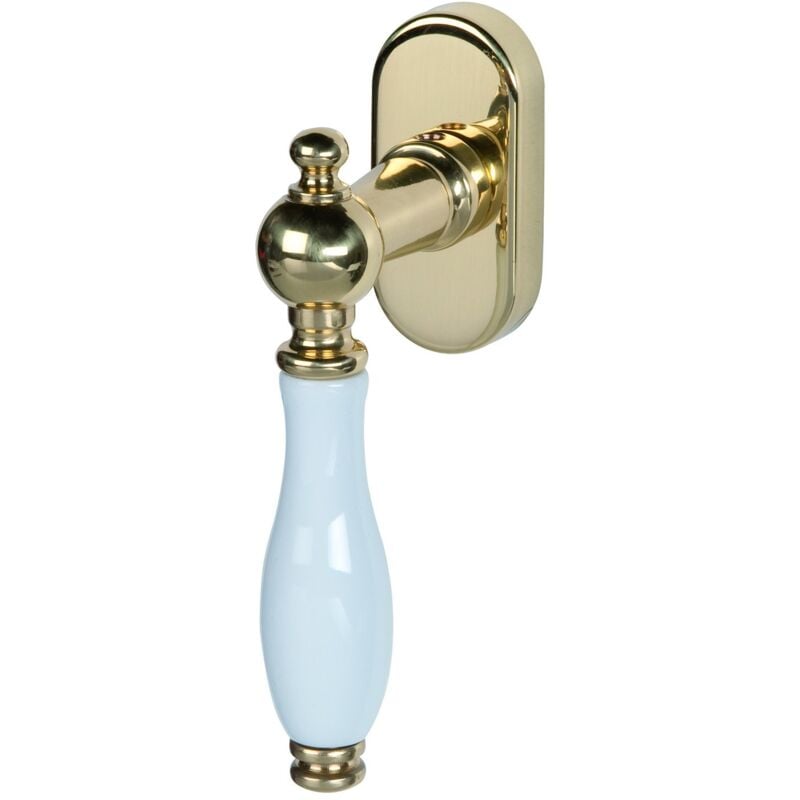 foto del prodotto finestra alpertec nany in porcellana bianca con manico in ottone lucidato penna lunghezza 40 mm finestra borchia, 32218410k1