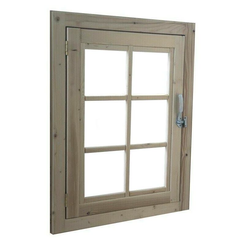 foto del prodotto finestra apribile per casetta in legno 61 x 81 cm con plexiglass 89,90