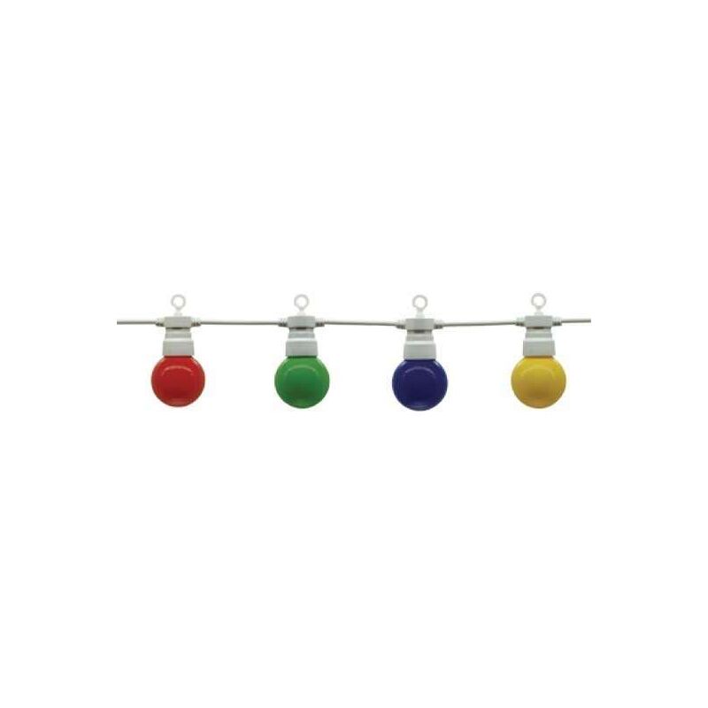 immagine 0 del prodotto finestra guirland 10 lampadine led colorate 8m bianco