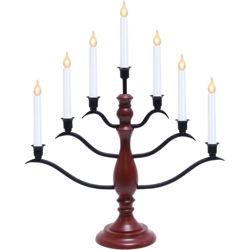 foto del prodotto finestra stella lampadario bianca 7 fiamma, materiali di legno, scatola a quattro colori, 54 x 41 cm, rosso 636 45