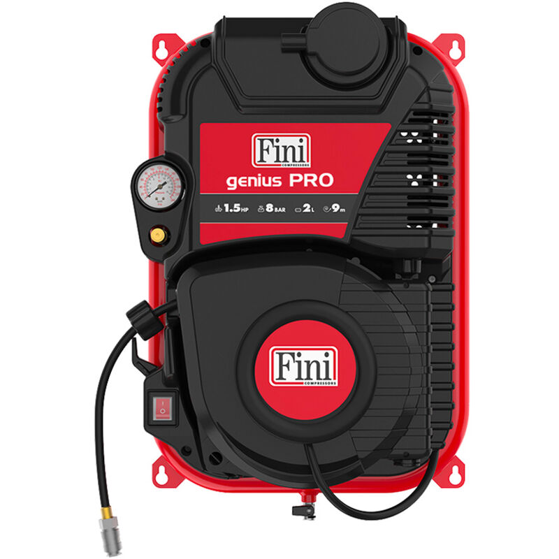 foto del prodotto fini compressore ad aria con arrotolatore genius pro 230 50
