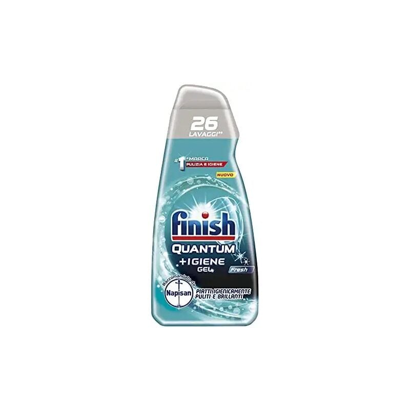 foto del prodotto finish quantum igiene gel detersivo per lavastoviglie liquido 26 lavaggi piatti