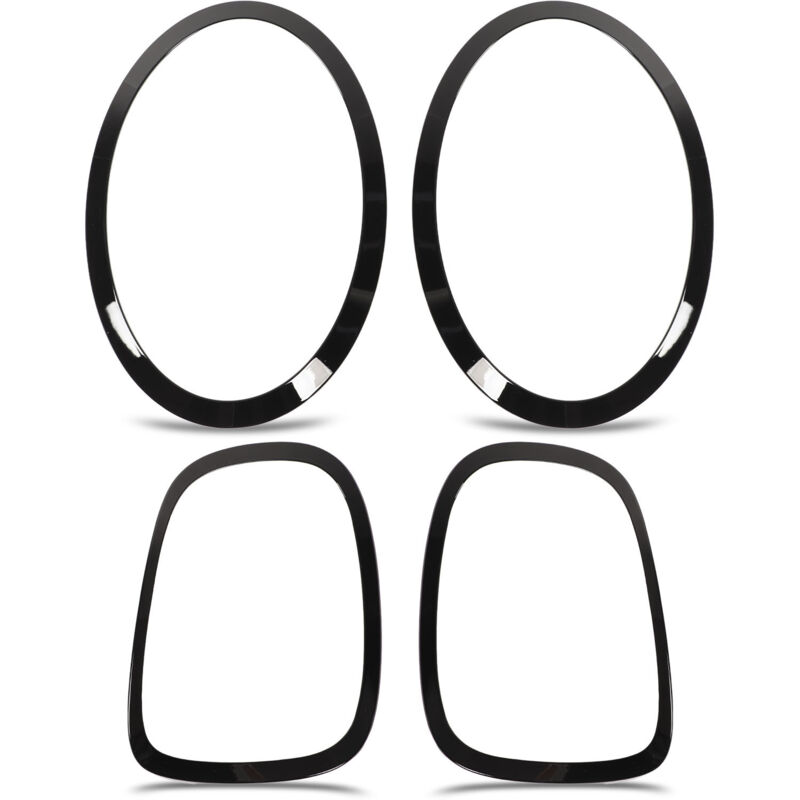 foto del prodotto finiture di copertura surround per faro posteriore nero lucido per f55 f56 f57 one cooper s jcw 2014 eosnow