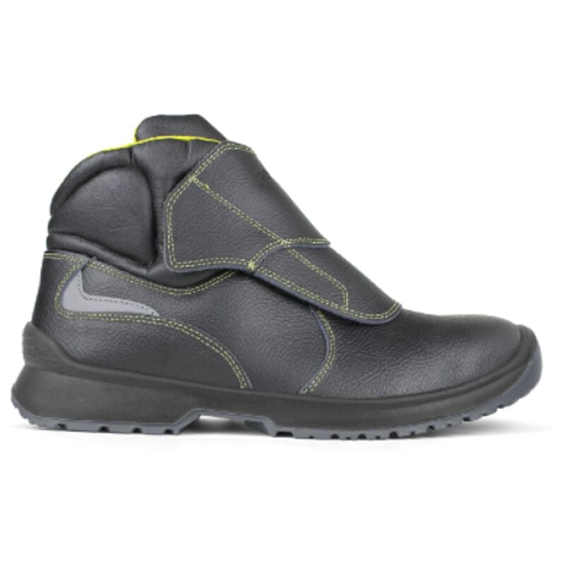 foto del prodotto fink s3 scarpe in pelle nera alte n. 41 per fabbro saldatore con protezione metatarsiale e sfilamento rapido puntale e lamina in composito made in
