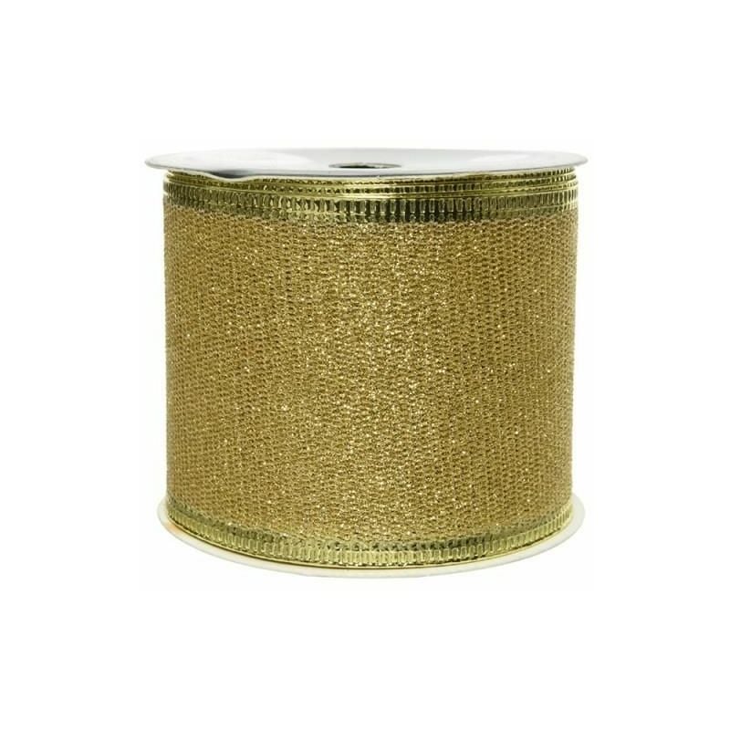 foto del prodotto fiocco con glitter oro 270x6,3cm