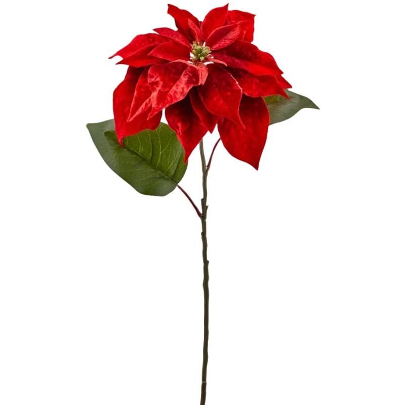 foto del prodotto fiore decorativo color rosso per decorazioni e composizioni di fiori h 71 cm