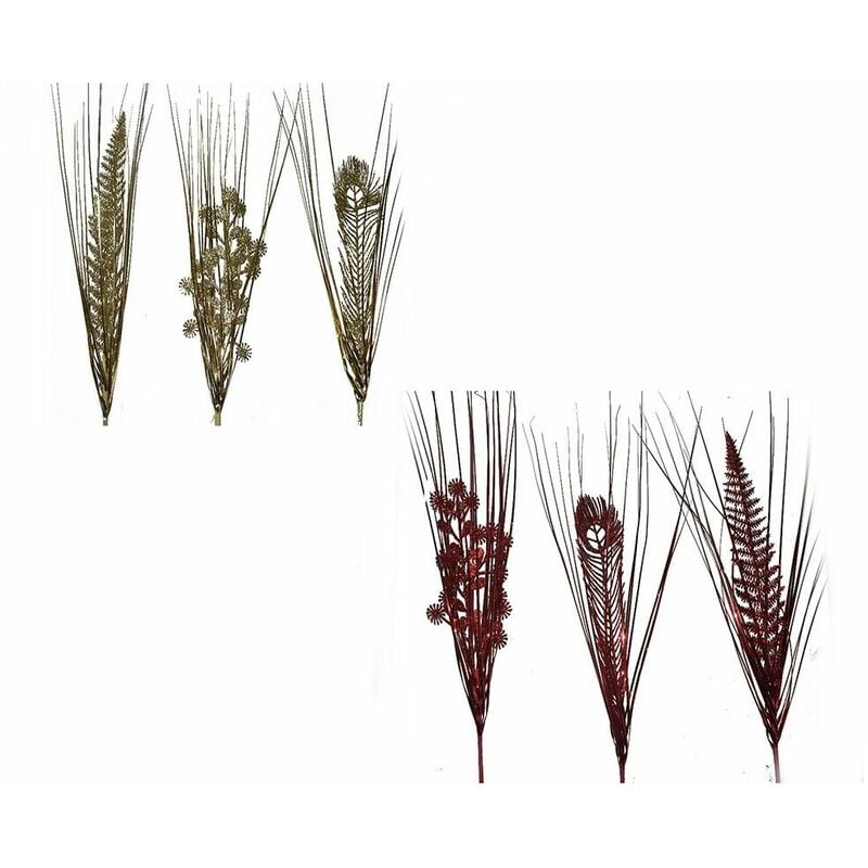 foto del prodotto fiore rosso o oro pick per albero di natale addobbi natalizi decorazioni pacchi regalo ornamento per casa h cm 56 set 12 fiori colorigenerali rosso