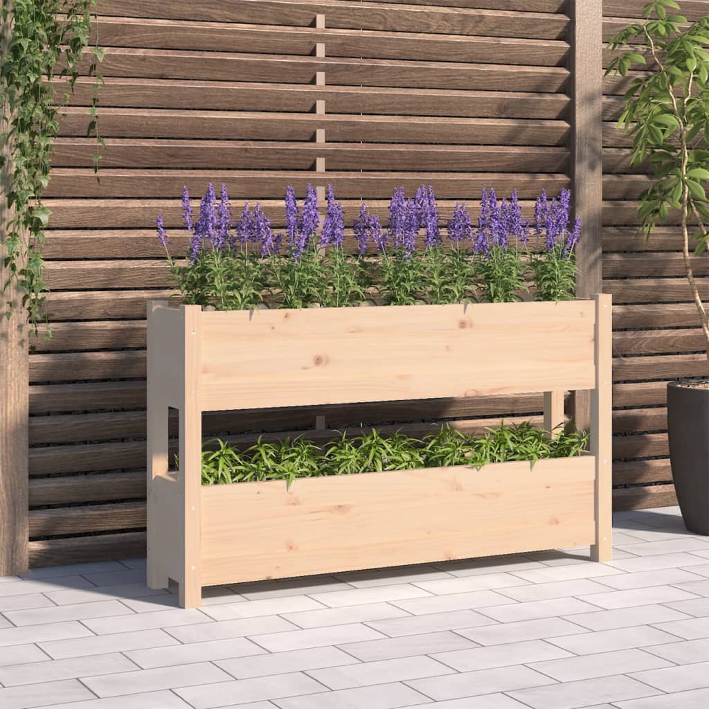 foto del prodotto fioriera 112x25x66 cm in legno massello di pino cod mxl 66715