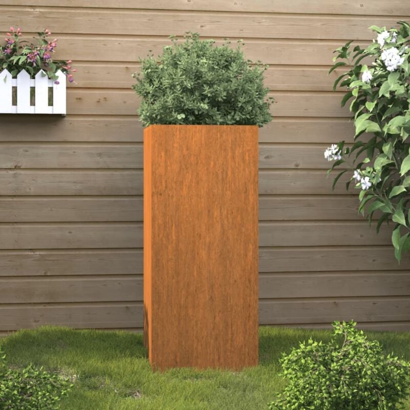 foto del prodotto fioriera 32x27,5x75 cm acciaio cortencod mxl 106206